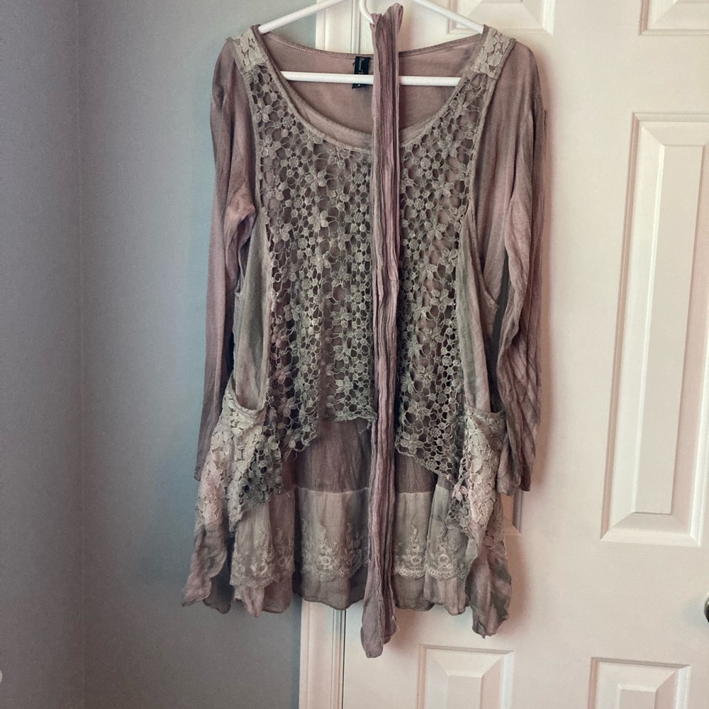 Sacred Threds | Small/Medium | Two Layer Tunic with Scarf